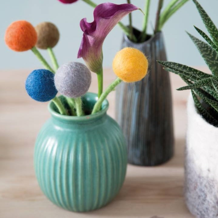 Felt Flowers - Blossom Small (2cm) - Yellow